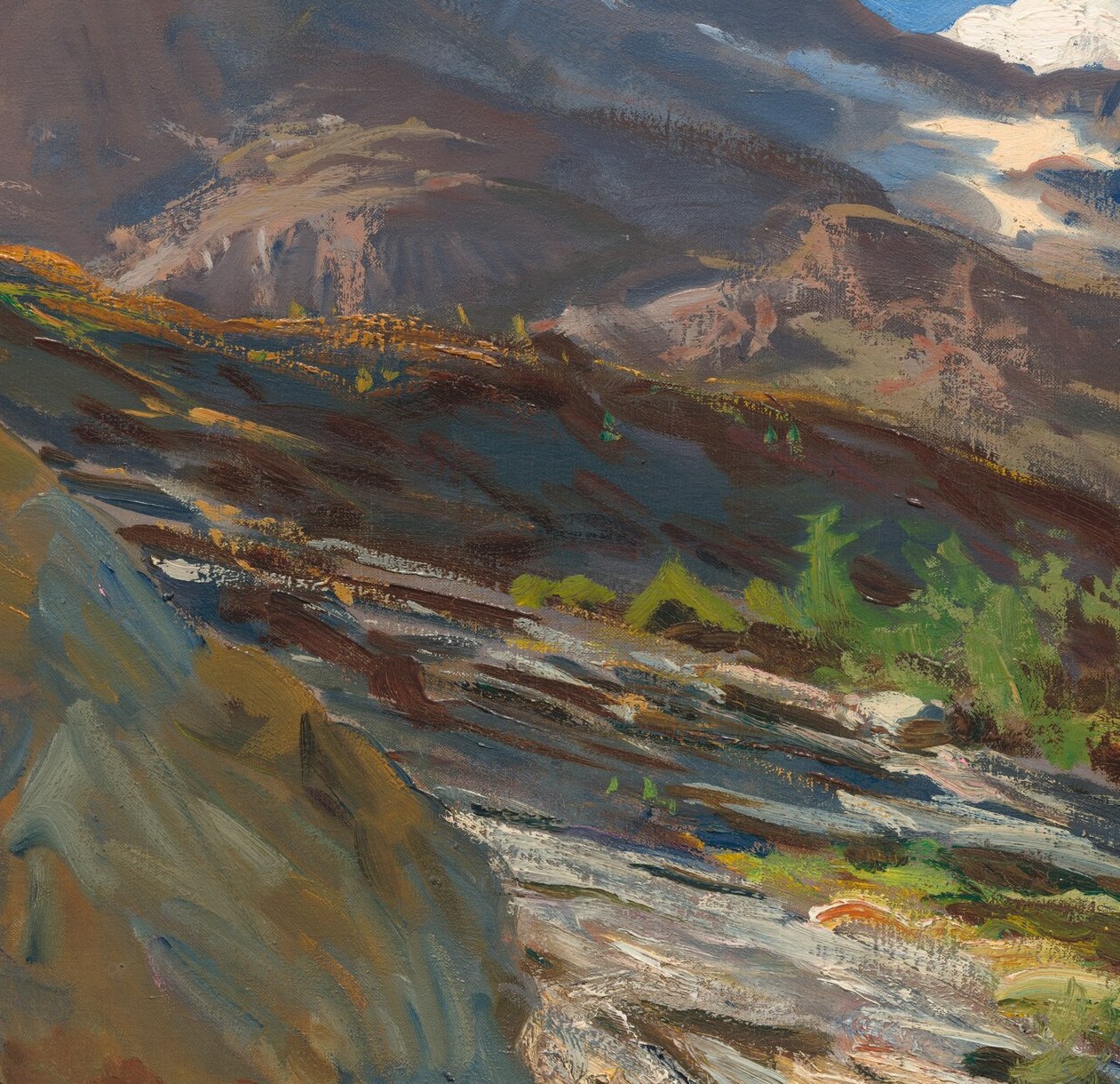 He painted the Simplon Pass like a portrait of the earth.