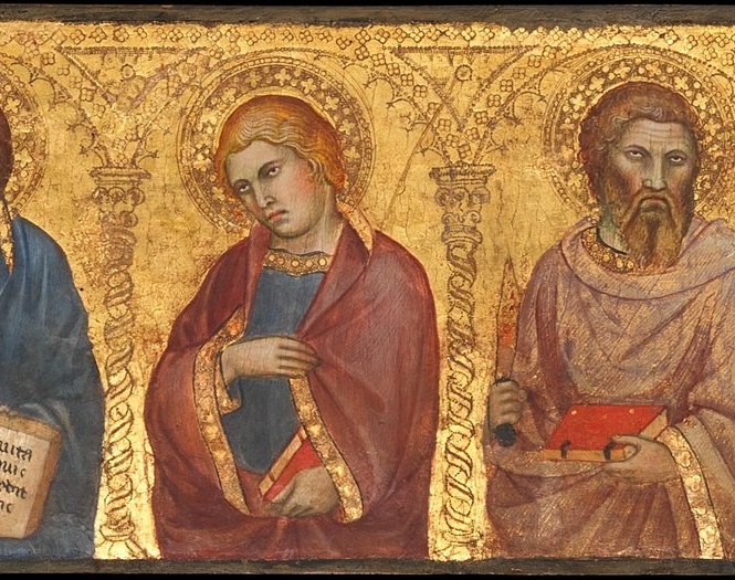 A quiet human touch in a divine, timeless scene.