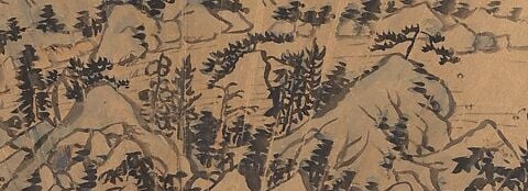 The delicate, calligraphic brushstrokes suggest fragility and the passage of time.