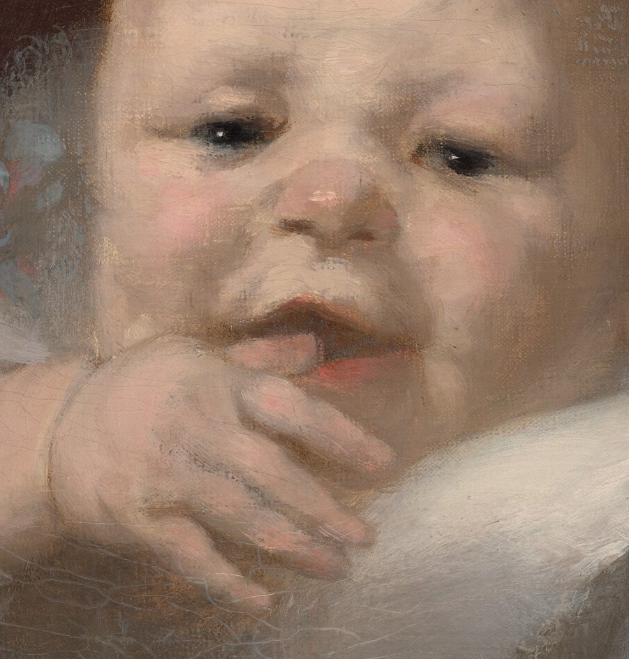 He captures his son, Arsène, in a quiet moment.