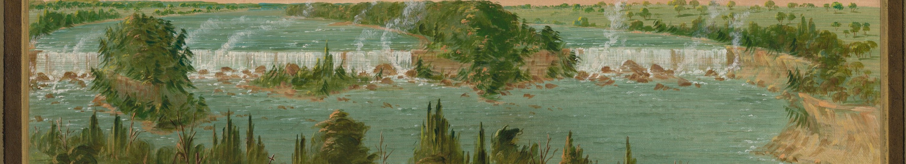 The painter, George Catlin, never actually visited these Falls.
