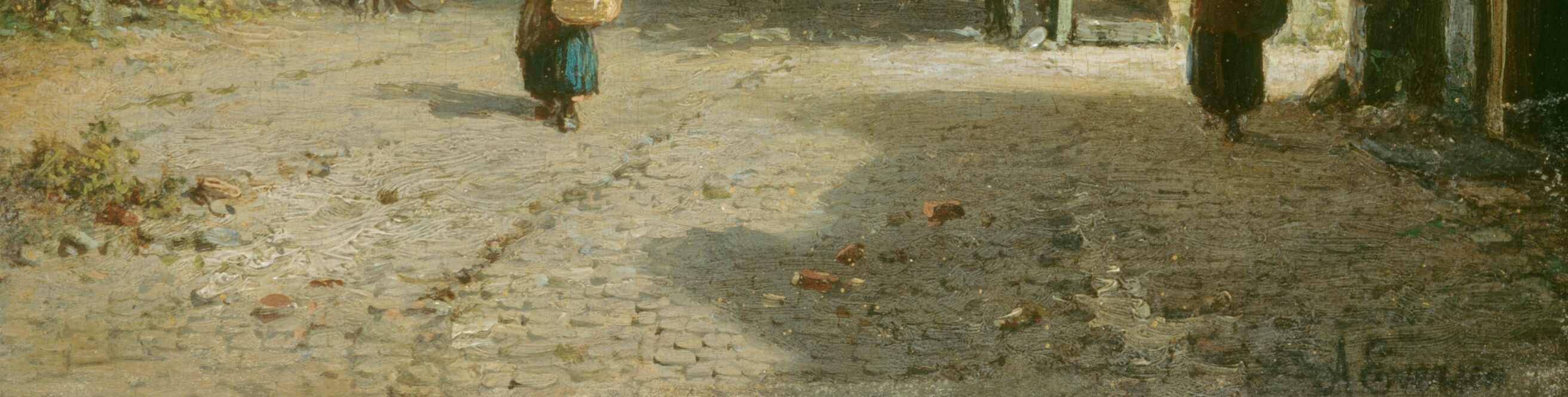 Look closely at the everyday details of this street scene.