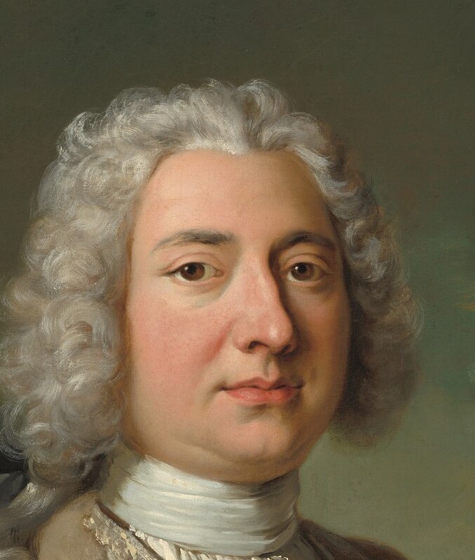 But here, he painted a man with quiet dignity.