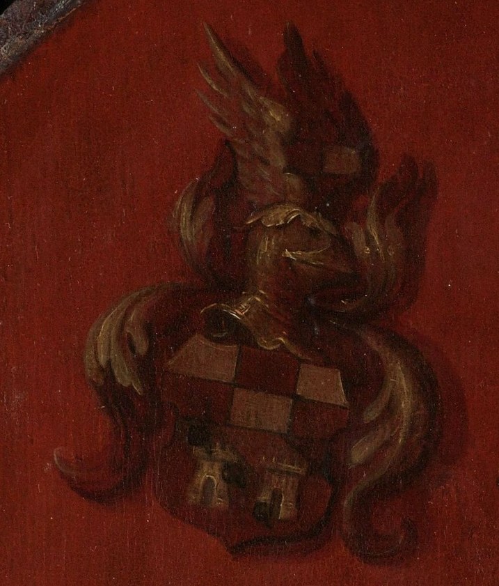 And his family's coat of arms, a symbol of lineage.