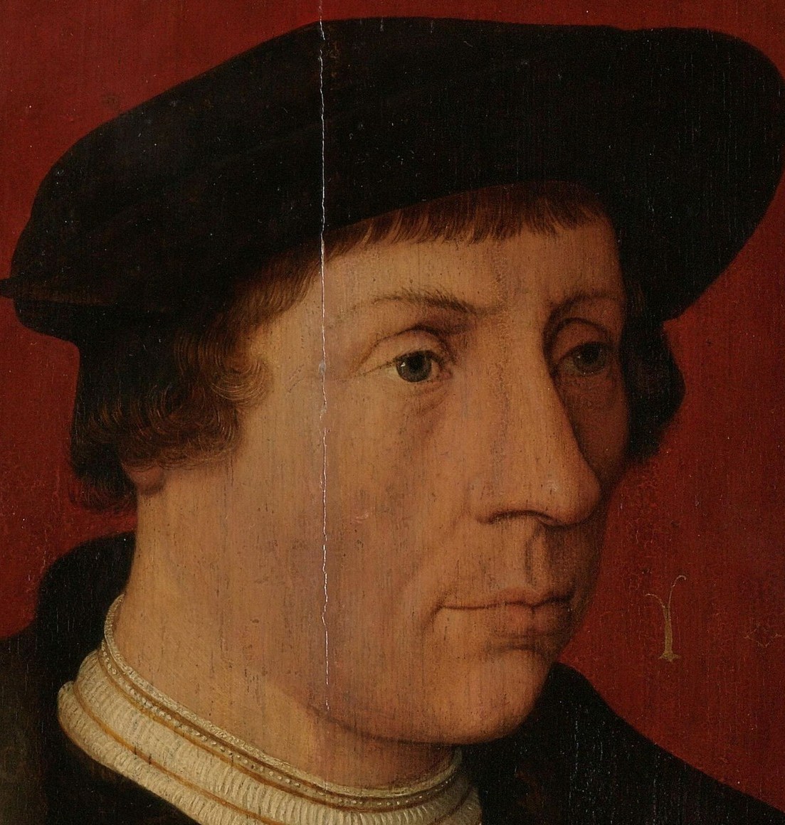 The painter, Jan Mostaert, finished this portrait in 1535.