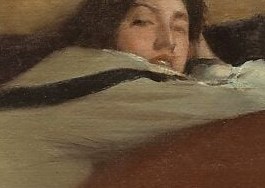 She seems to sleep, or perhaps she dreams.