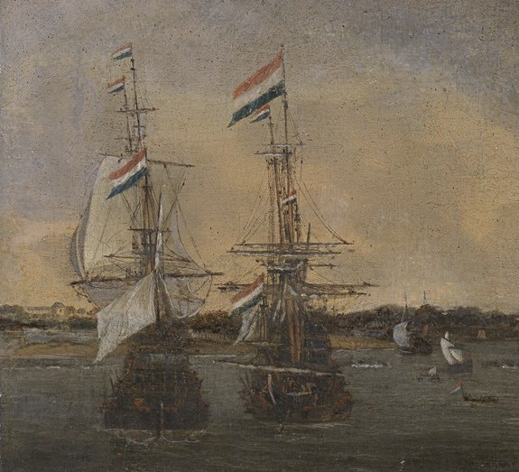 Dutch ships like this one frequented these Mediterranean trade routes.