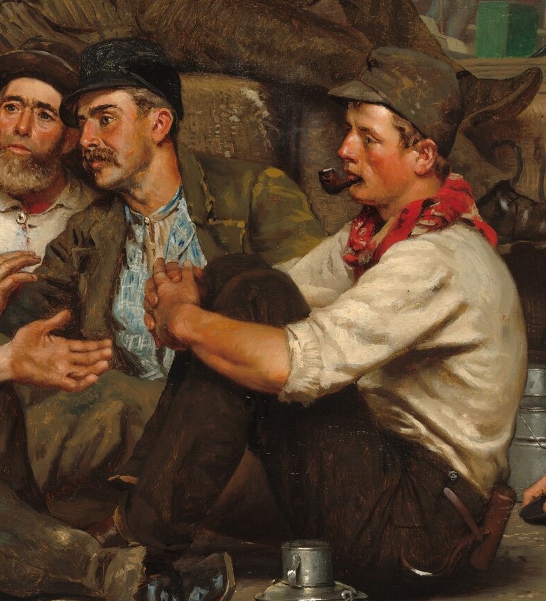 Others share a laugh, finding solace in friendship.