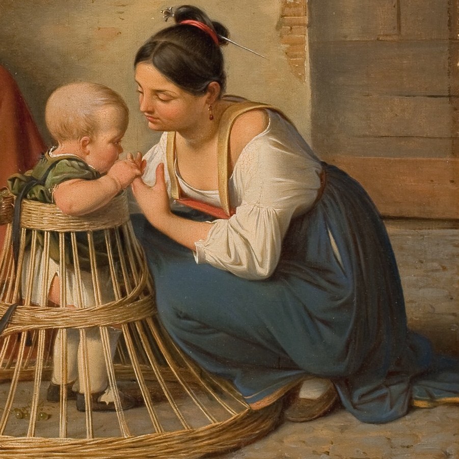 This quiet domestic moment was painted before he left the world.