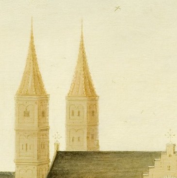 The abbey was a powerful Benedictine center for centuries.