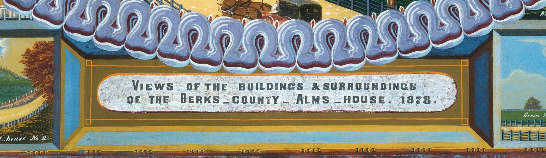 The lettered title is the key document , it confirms authorial intent as record-keeping, and the date makes this a primary historical source for the institution's 1878 footprint.