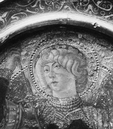 Look at the angel's face.