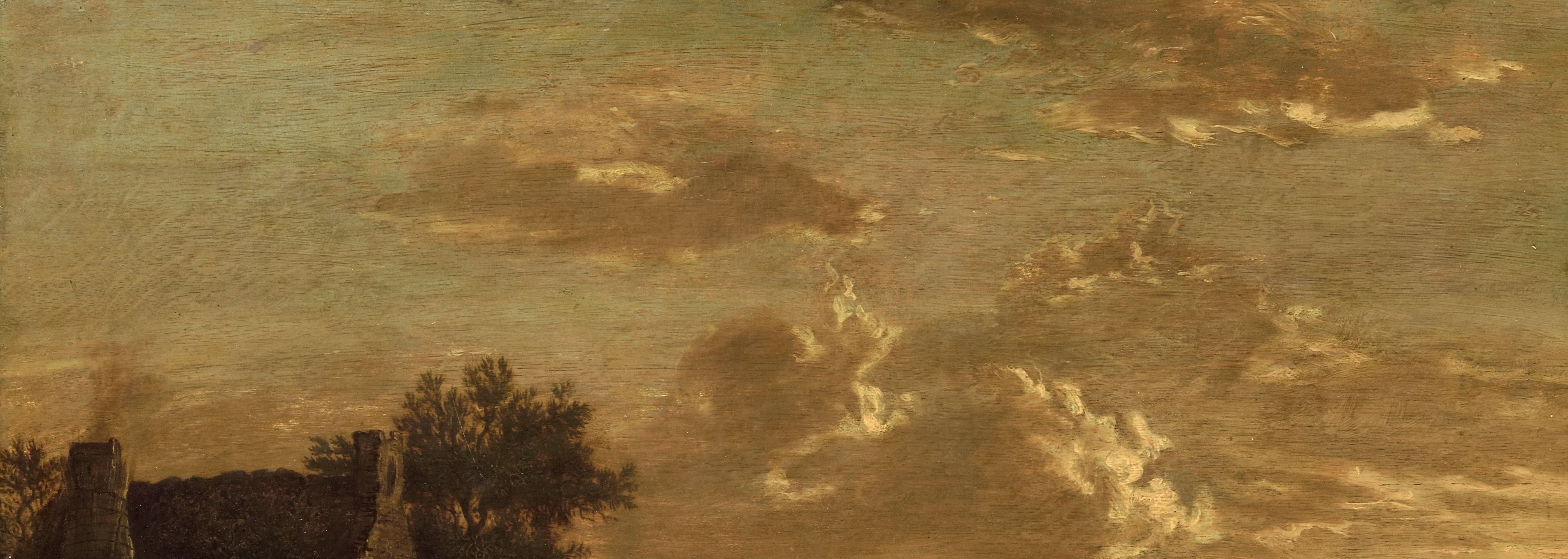 He layered thin oil paint for this effect.