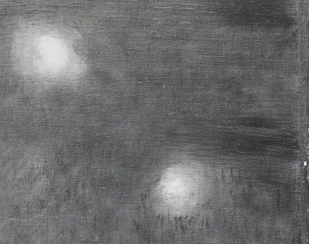 The luminous orbs are the focal point, drawing the eye upwards.
