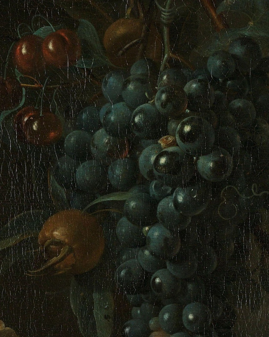 Look at these grapes, rendered with remarkable detail.