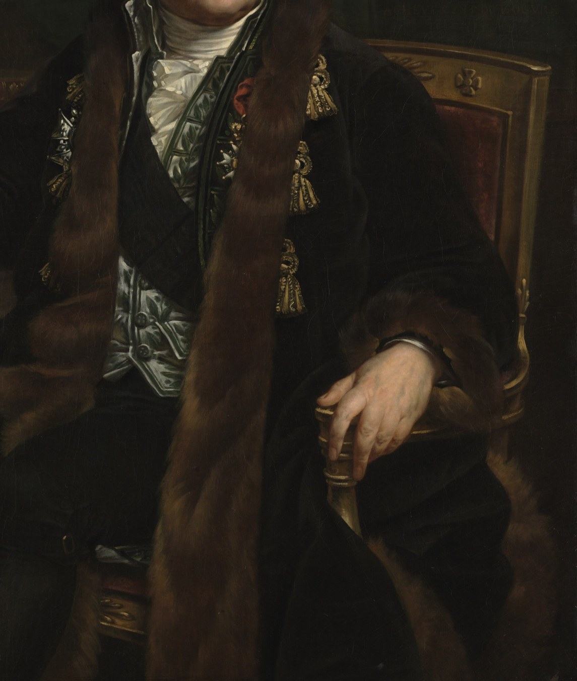 His robe speaks of wealth and high status.