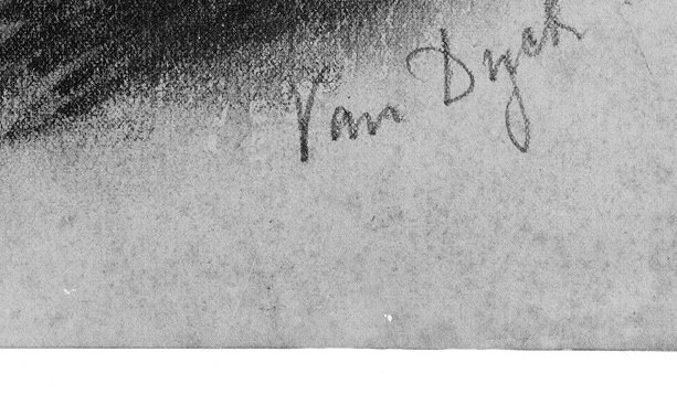 But the young artist did sign his work.