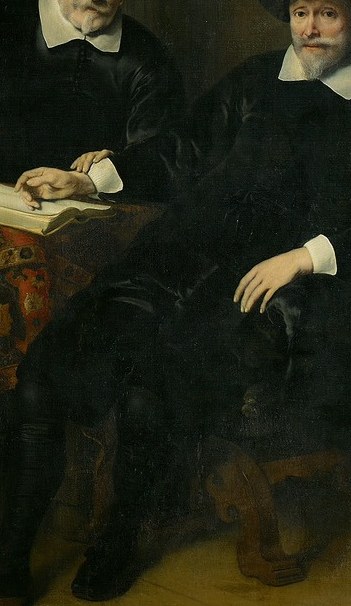 This regent is caught in the middle of official business.