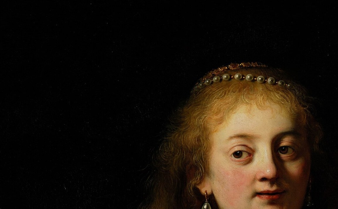 The gaze is averted rather than meeting the cup or the viewer , a psychological detail that makes her complicity ambiguous and human.