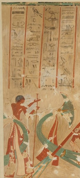 The women on the left raise both arms high, a gesture of grief older than Rome.