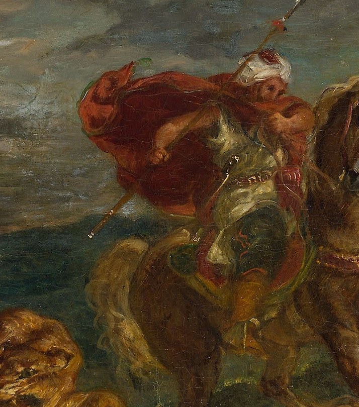 Horsemen charge into a furious hunt.