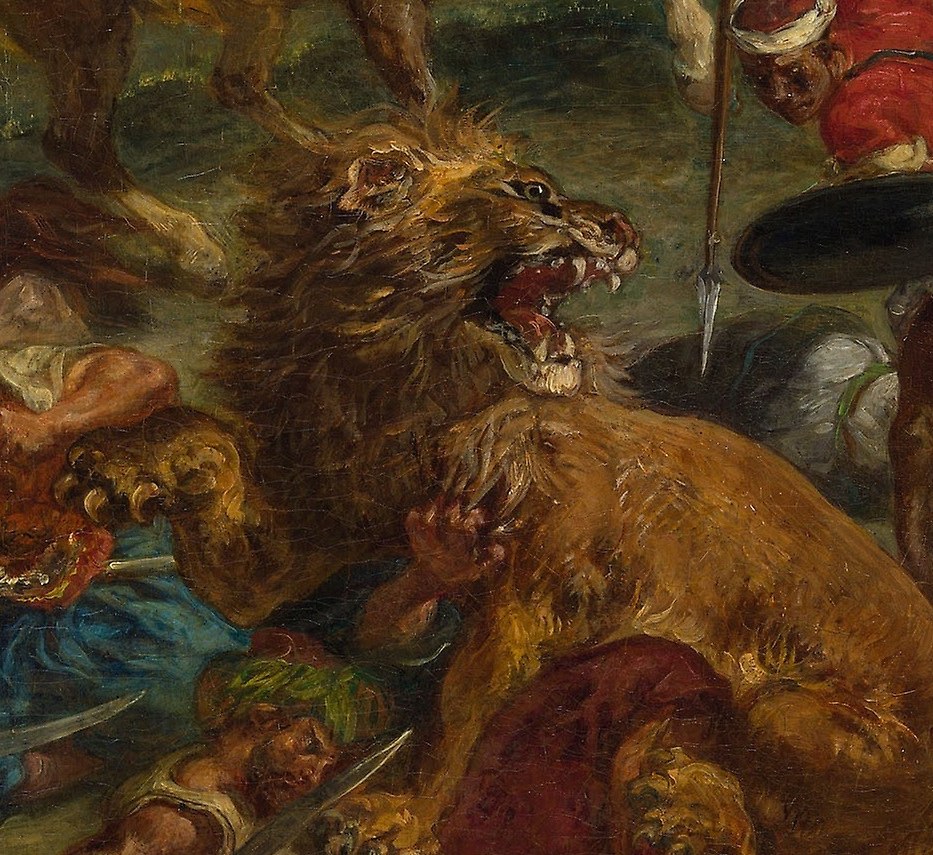 The lions fight back with raw ferocity.