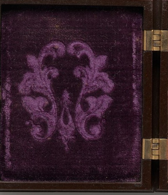 It was kept inside a velvet case, like this one.