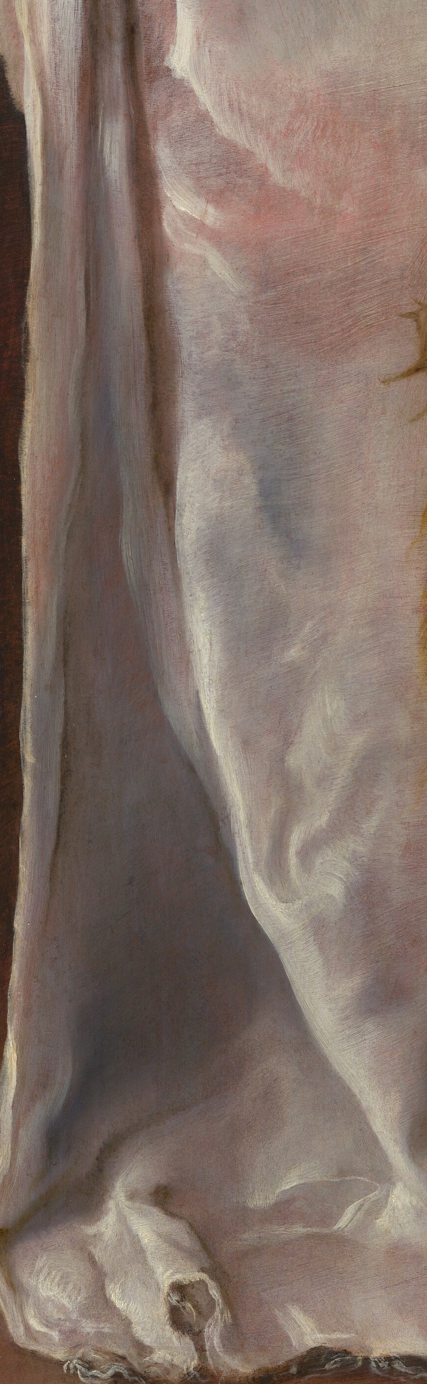 Linen is notoriously hard to paint.