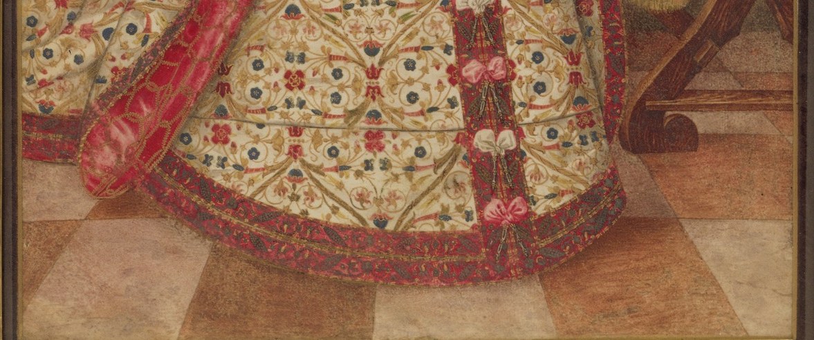 Look at the hem. Those embroidered borders are Moravian motifs.