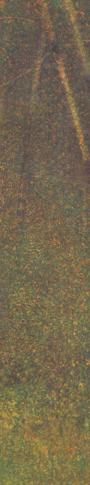 It was painted by Georges Seurat, before his famous Pointillism.