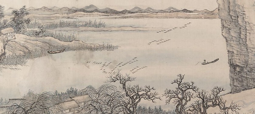 The pure absence of ink makes the water feel infinite.