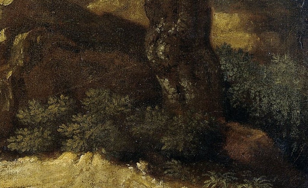 But look at the rough, sunlit rocks nearby.