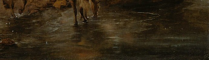 He even painted the reflections within the river.