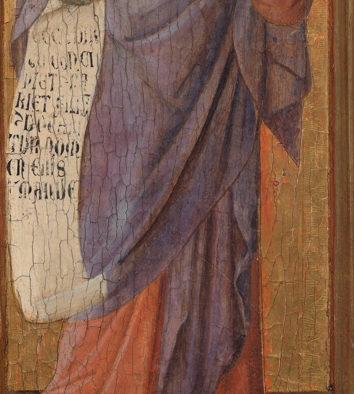 Isaiah's scroll names the virgin who shall conceive.