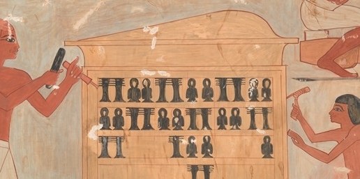 The artist was an Egyptologist, documenting scenes for posterity.