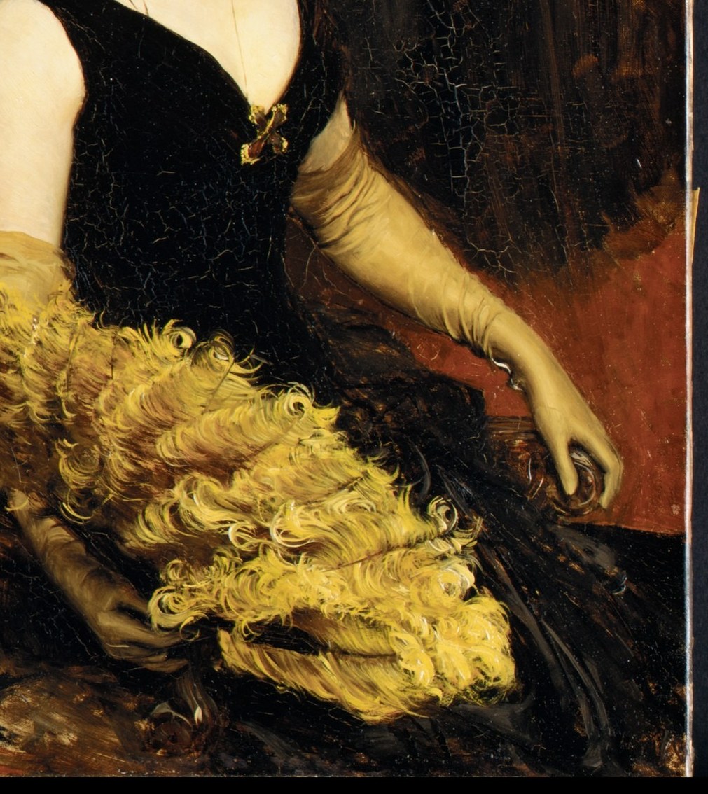 Boldini's fluid brushstrokes capture movement and luxury.