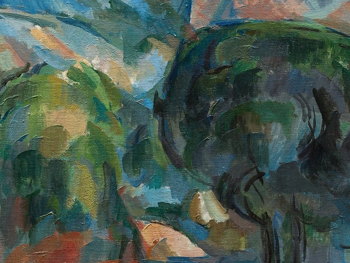 He reduced nature to geometric forms and layered brushstrokes.
