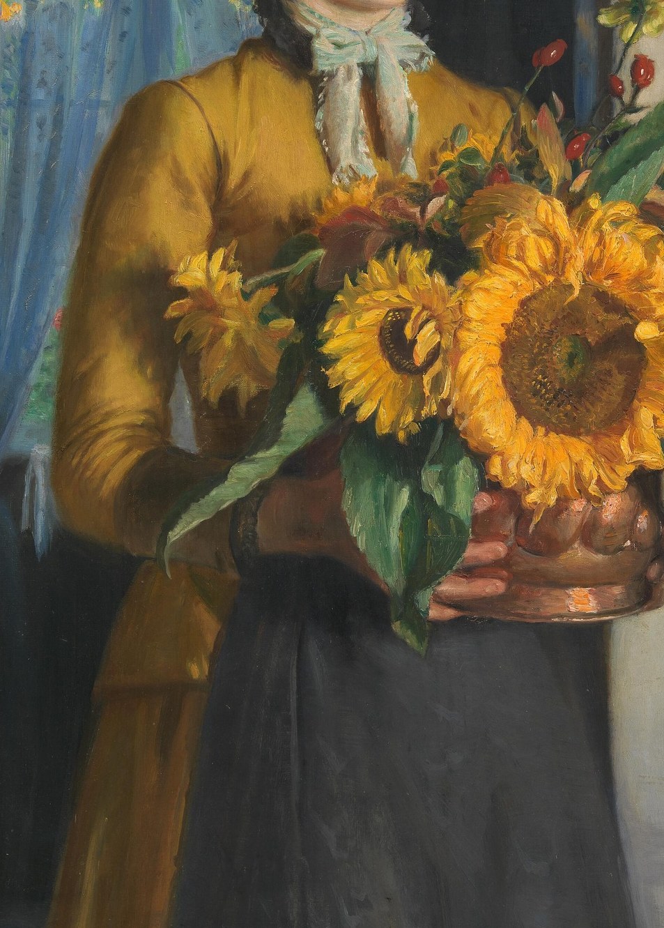 Her yellow dress was seen as too bold.