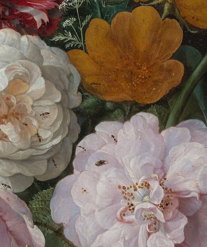 His meticulous brushwork creates incredible depth and texture.