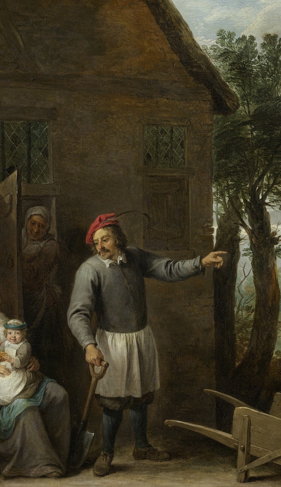 That color was a working-class signal in Flemish painting.