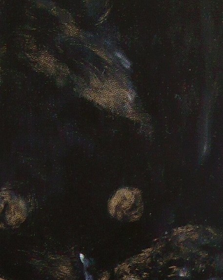 This painter was experimenting with new brushwork styles.