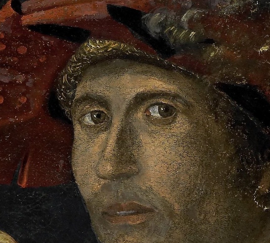 Here, he depicts Paris, forced to choose the fairest goddess.