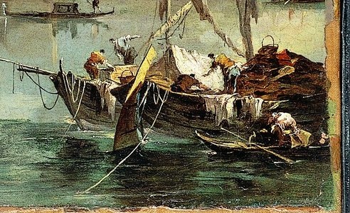 Larger boats carried goods and people to the islands.