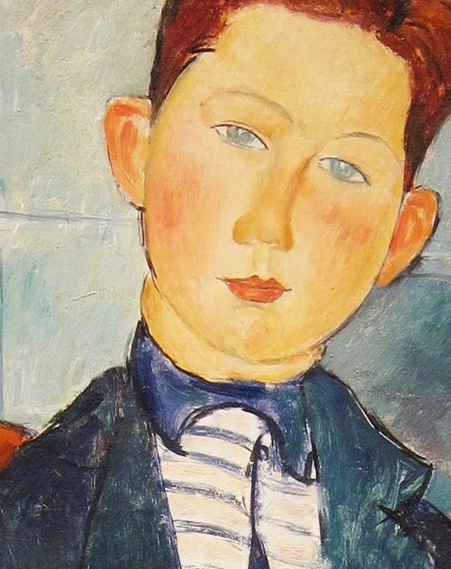But this boy's gaze is unusually direct.