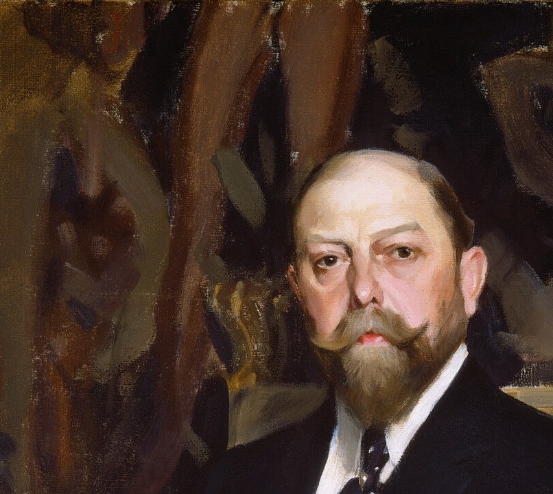 The subject locks eyes with the viewer; Zorn's bravura brushwork renders the beard and skin with painterly immediacy that rewards a slow zoom.