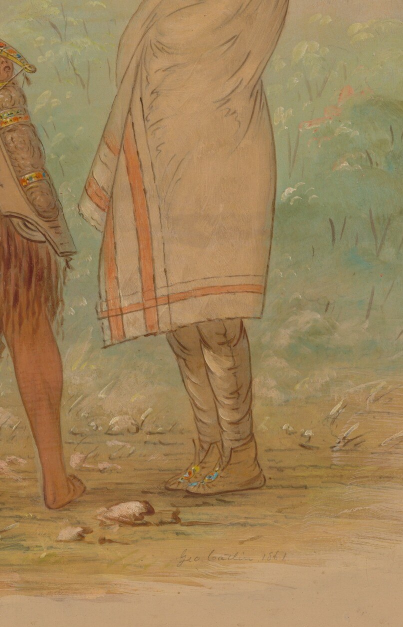 The blanket suggests protection from the elements and a sense of community or status.