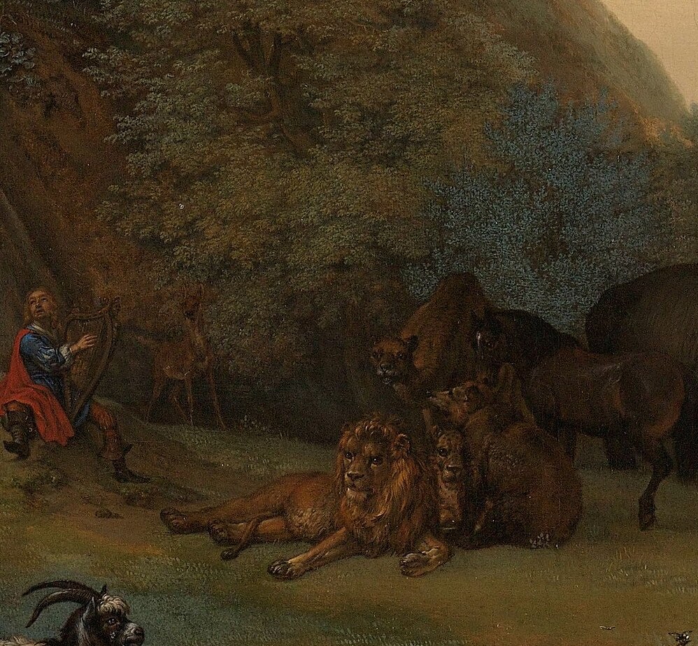 Here, a tiny Orpheus tames a world of beasts.