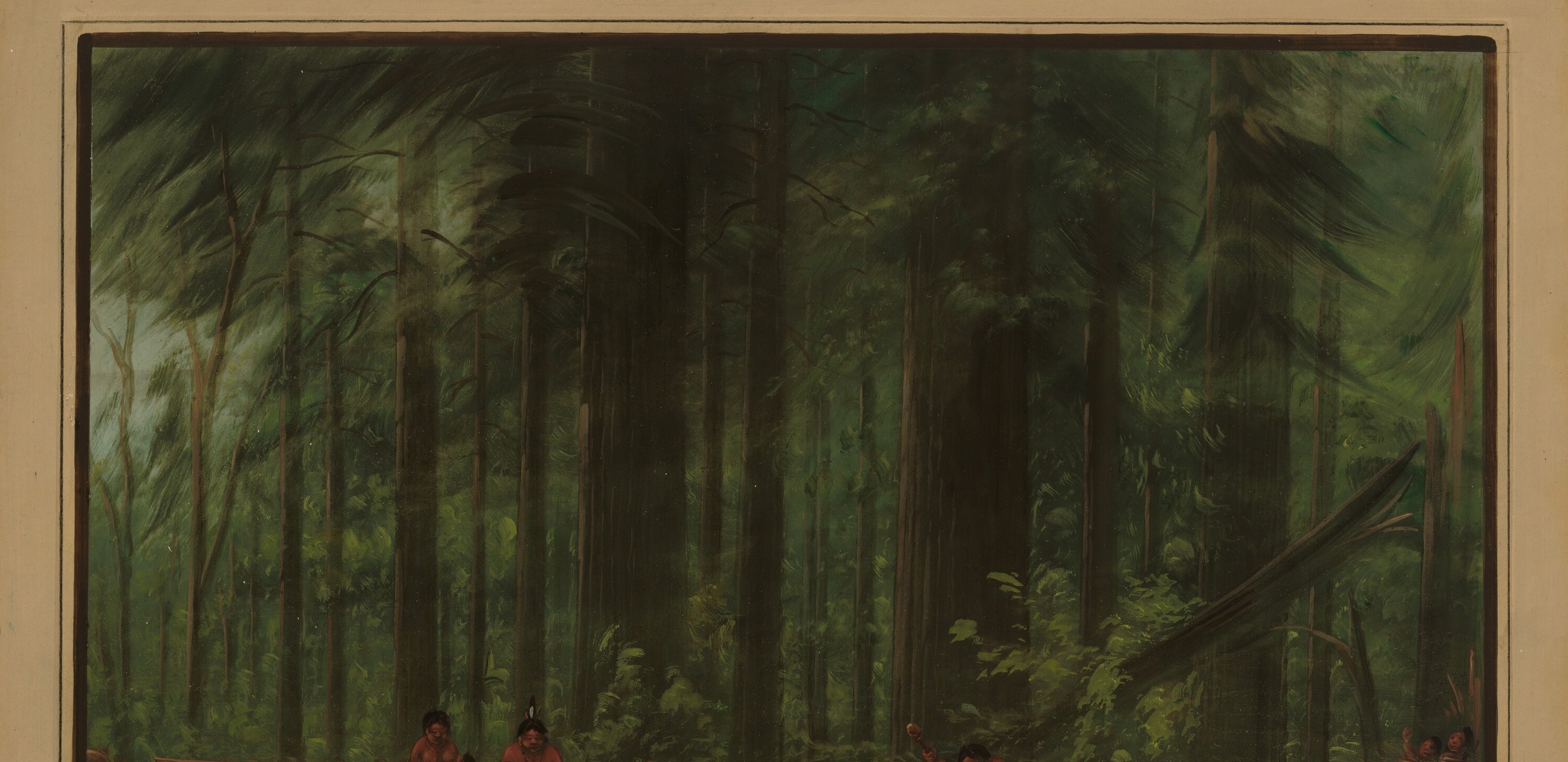 He traveled extensively, painting scenes like this in the 1830s.
