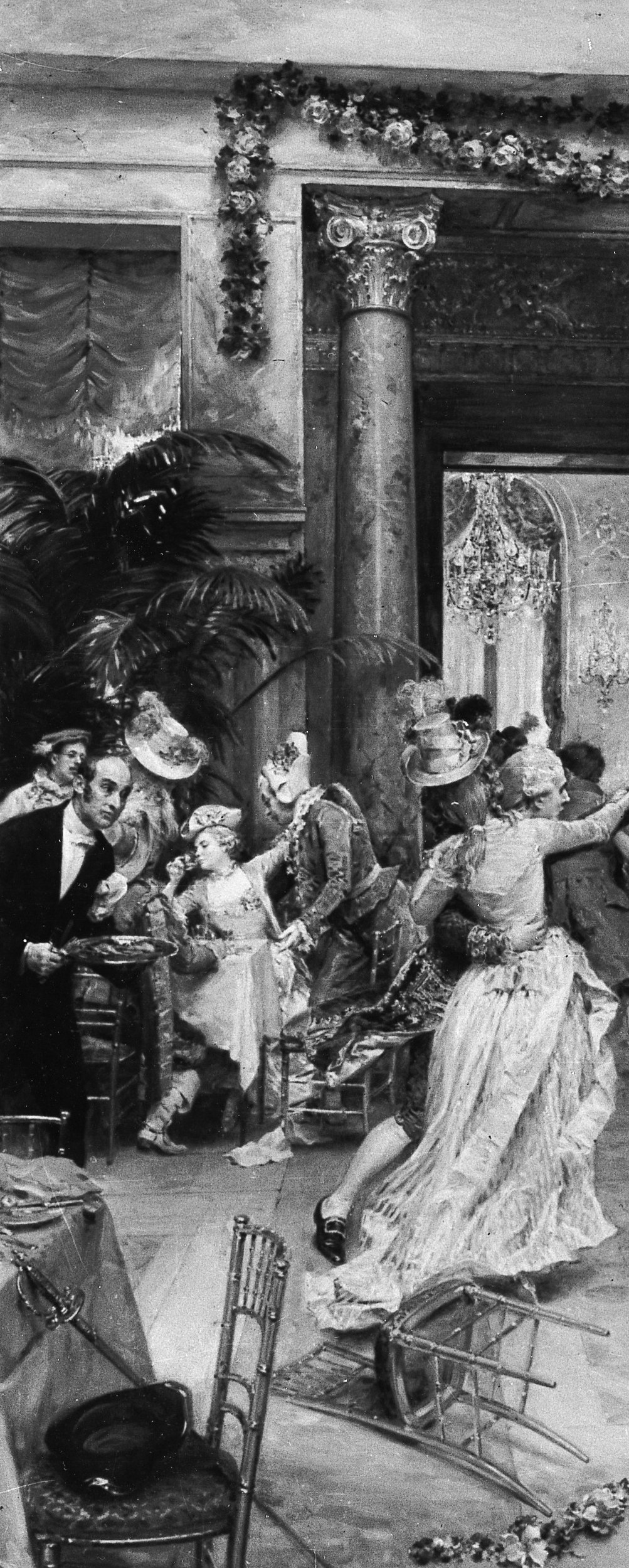 Madrazo painted this from life, but he hid something in the dark.
