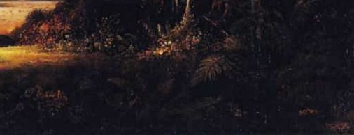 Look at the deep, shadowed foliage here.
